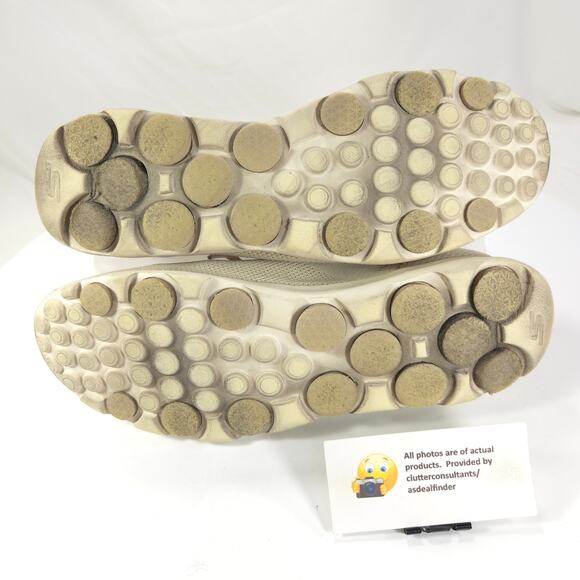 Skechers On The Go Stretch Fit Athletic Running Shoe Womens Size 11 136748 Beige - Picture 9 of 9